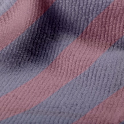 簡約浪漫條紋毛巾布(幅寬160公分)