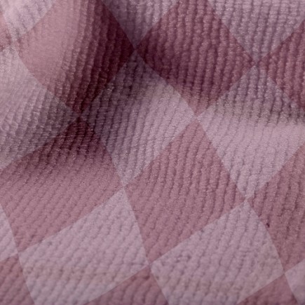 雙色幾何菱形毛巾布(幅寬160公分)