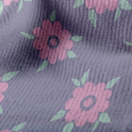 可愛粉嫩小花毛巾布(幅寬160公分)