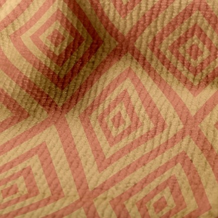 線條菱形圖騰毛巾布(幅寬160公分)