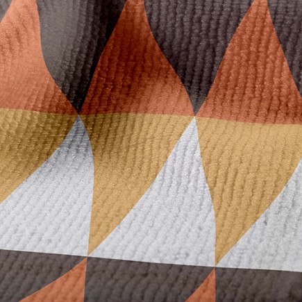 四色拼接菱格毛巾布(幅寬160公分)
