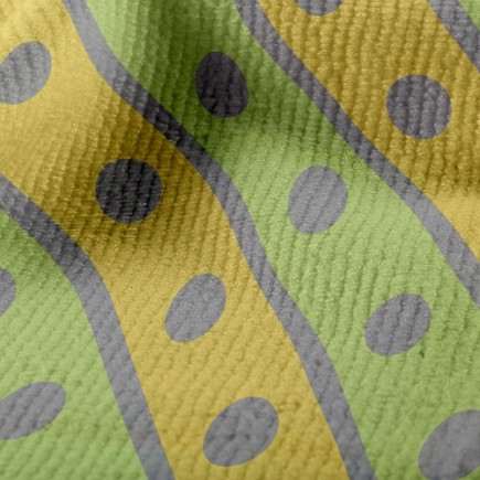 斜條紋內點點毛巾布(幅寬160公分)
