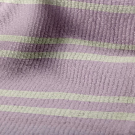 溫柔色調條紋毛巾布(幅寬160公分)
