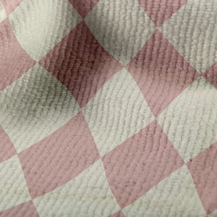 棋盤格菱形毛巾布(幅寬160公分)