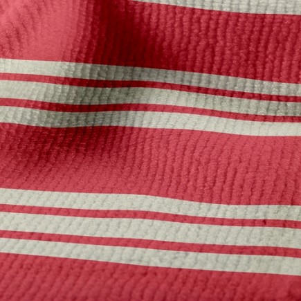 粗細不同橫條紋毛巾布(幅寬160公分)