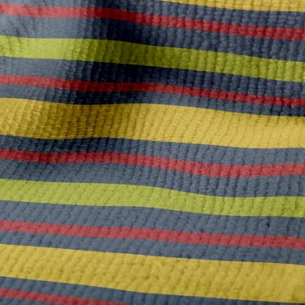 彩色條紋毛巾布(幅寬160公分)