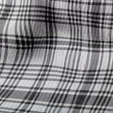 百搭黑白格紋毛巾布(幅寬160公分)