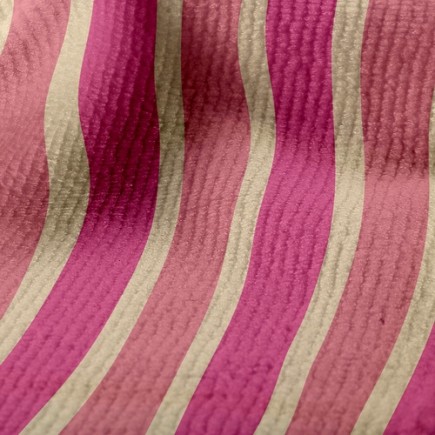 螢光粉條紋毛巾布(幅寬160公分)