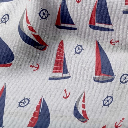 雙色帆船毛巾布(幅寬160公分)