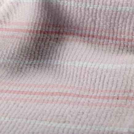 淡雅風情橫條毛巾布(幅寬160公分)
