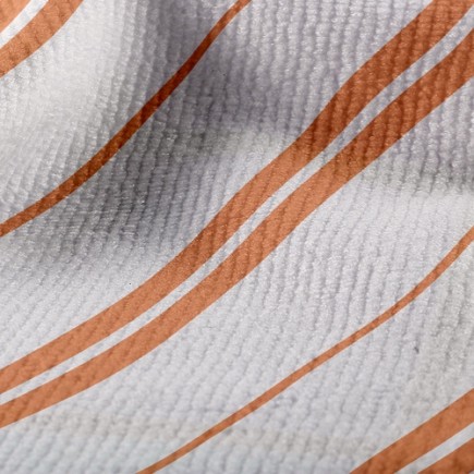 簡約斜條紋毛巾布(幅寬160公分)