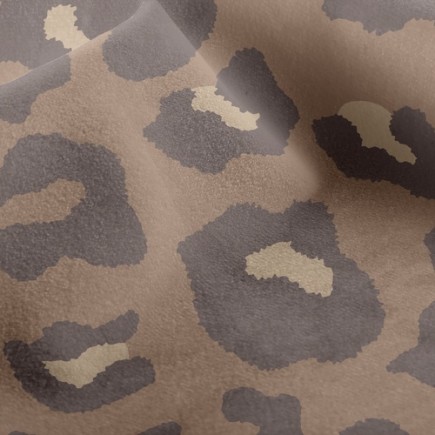 流行豹紋印水晶絨(幅寬160公分)