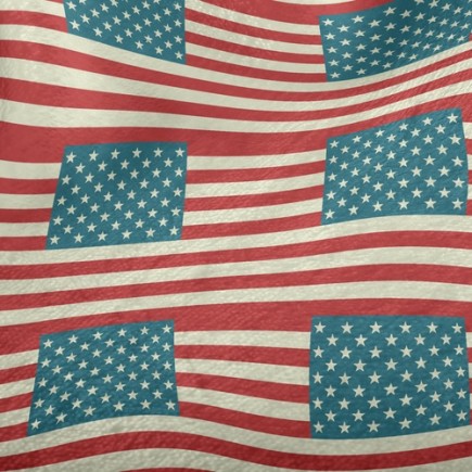 美國國旗線條法蘭絨(幅寬150公分)