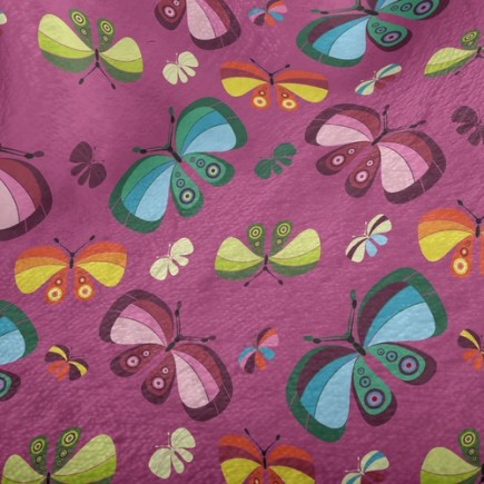 美麗蝴蝶家族法蘭絨(幅寬150公分)
