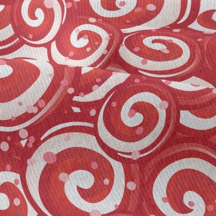 紅色旋轉仿棉布(幅寬150公分)