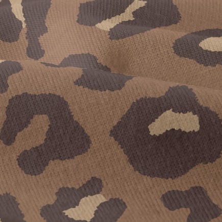 流行豹紋印仿棉布(幅寬150公分)