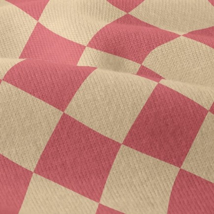 棋盤風格菱形仿棉布(幅寬150公分)