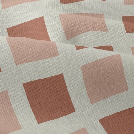 排列雙色方形仿棉布(幅寬150公分)