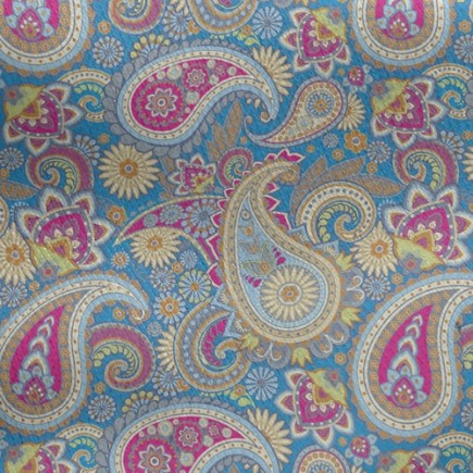鮮豔色彩渦漩紋刷毛布(幅寬150公分)