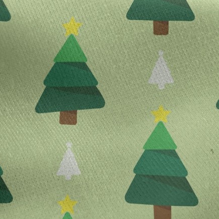 聖誕樹刷毛布(幅寬150公分)