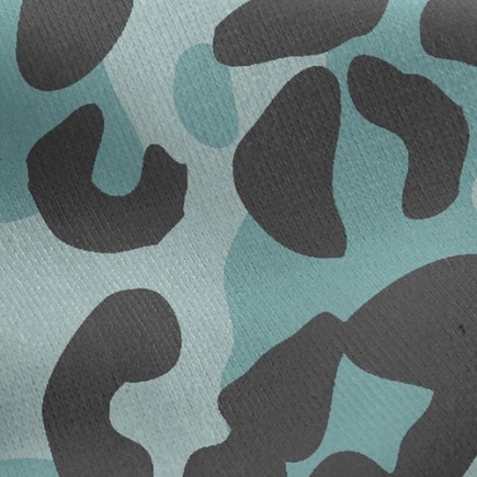 冷色系豹紋刷毛布(幅寬150公分)