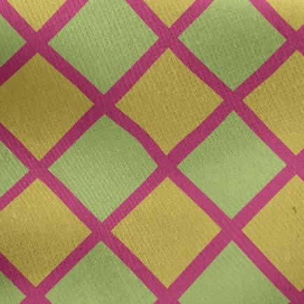 雙色拼接菱格刷毛布(幅寬150公分)