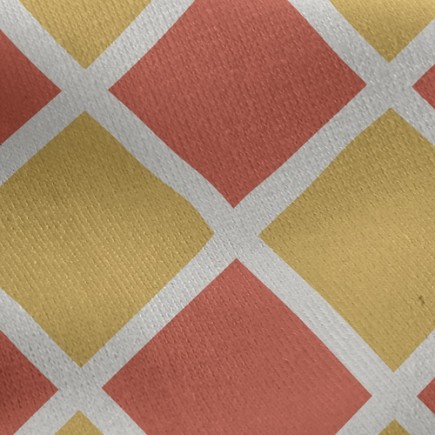 雙色棋盤格菱形刷毛布(幅寬150公分)