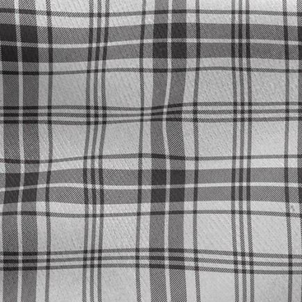 黑白格子花紋刷毛布(幅寬150公分)