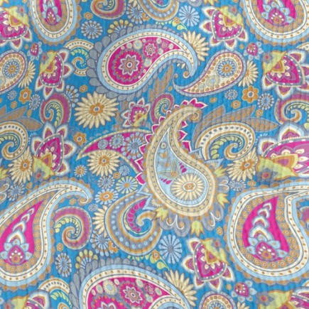 鮮豔色彩渦漩紋仿毛衣布(幅寬150公分)
