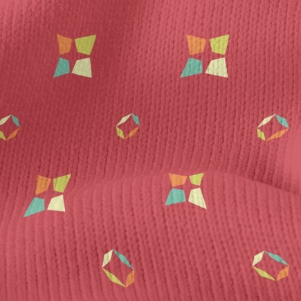 懷舊彩色方塊仿毛衣布(幅寬150公分)