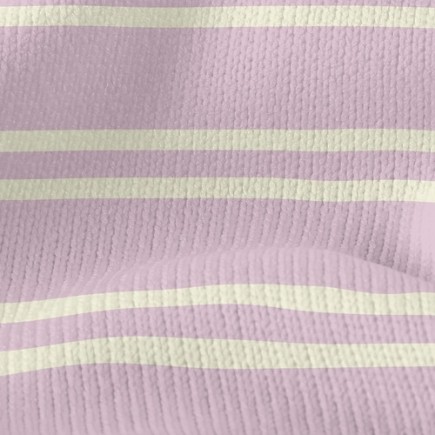 溫柔色調條紋仿毛衣布(幅寬150公分)