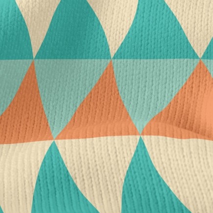 四色變化三角形仿毛衣布(幅寬150公分)