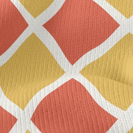雙色棋盤格菱形仿毛衣布(幅寬150公分)