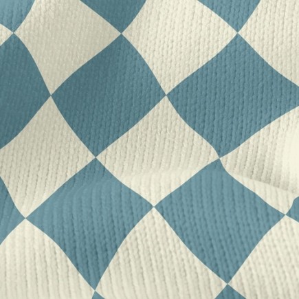 棋盤格菱形仿毛衣布(幅寬150公分)