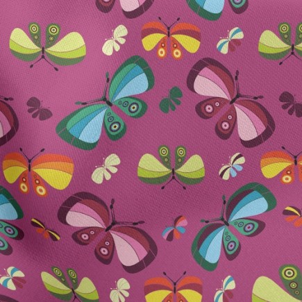 美麗蝴蝶家族薄棉布(幅寬150公分)