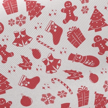 歡慶聖誕節厚棉布(幅寬150公分)