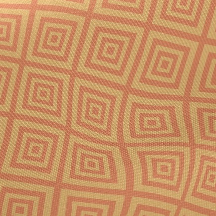 線條菱形圖騰厚棉布(幅寬150公分)