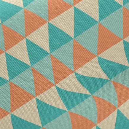 四色變化三角形厚棉布(幅寬150公分)