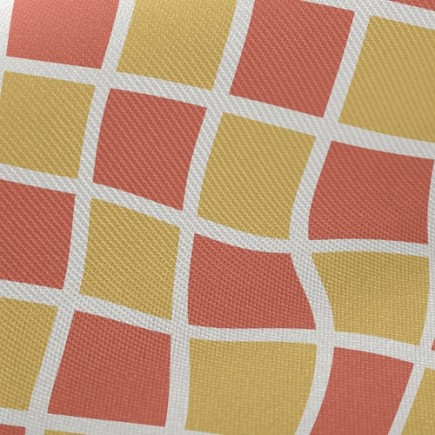 雙色棋盤格菱形厚棉布(幅寬150公分)