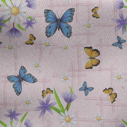 淡雅雙色蝴蝶刷毛布(幅寬150公分)