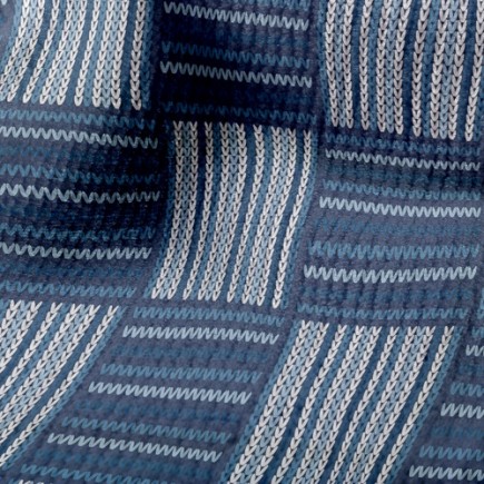 方格民族針織毛巾布(幅寬160公分)