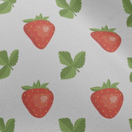 有機新鮮草莓雪紡布(幅寬150公分)