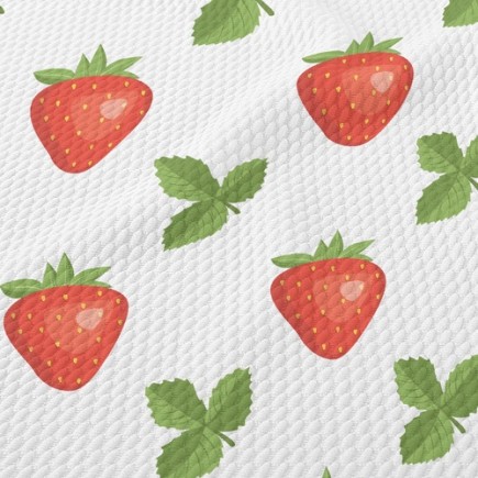 有機新鮮草莓泡泡布(幅寬160公分)