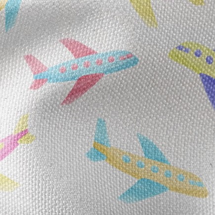 可愛的飛機帆布(幅寬150公分)