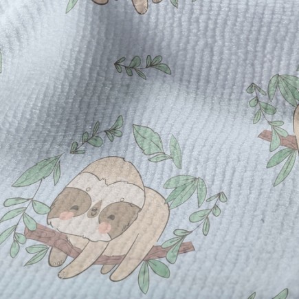 微笑樹懶寶寶毛巾布(幅寬160公分)