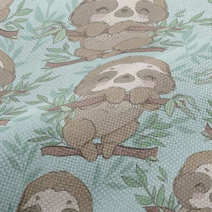 撒嬌可愛小樹懶麻布(幅寬150公分)