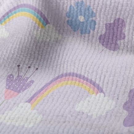 柔美自然彩虹毛巾布(幅寬160公分)
