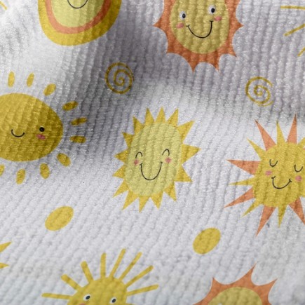 表情多變太陽毛巾布(幅寬160公分)