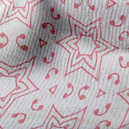 磁磚風星星毛巾布(幅寬160公分)
