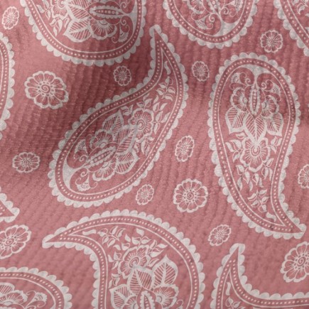 溫暖渦紋花毛巾布(幅寬160公分)